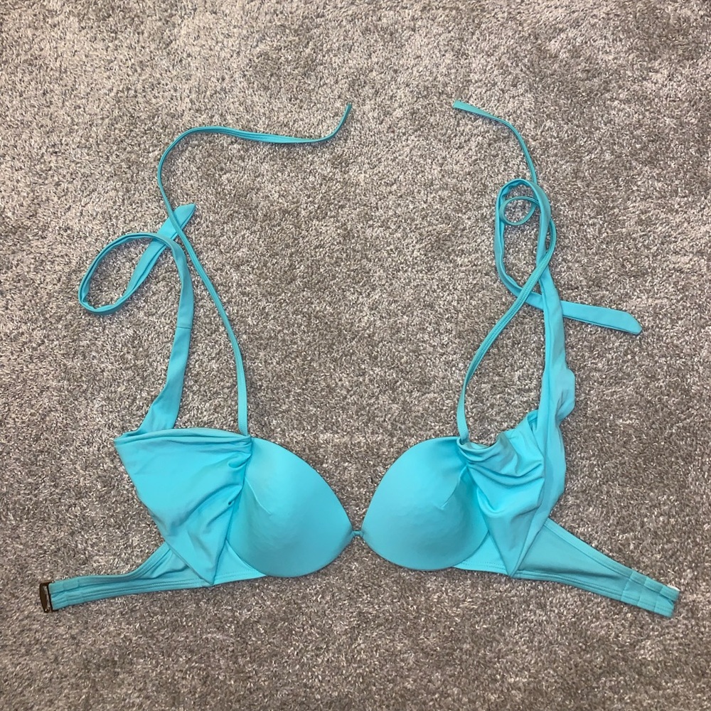 Victorias Secret Light Blue Bikini top size 32C - Picture 4 of 11